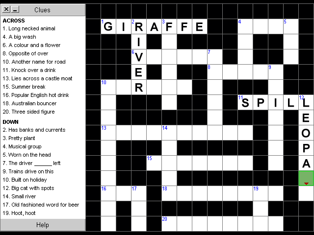 Crossword puzzle generator high creator maker for mac 2
